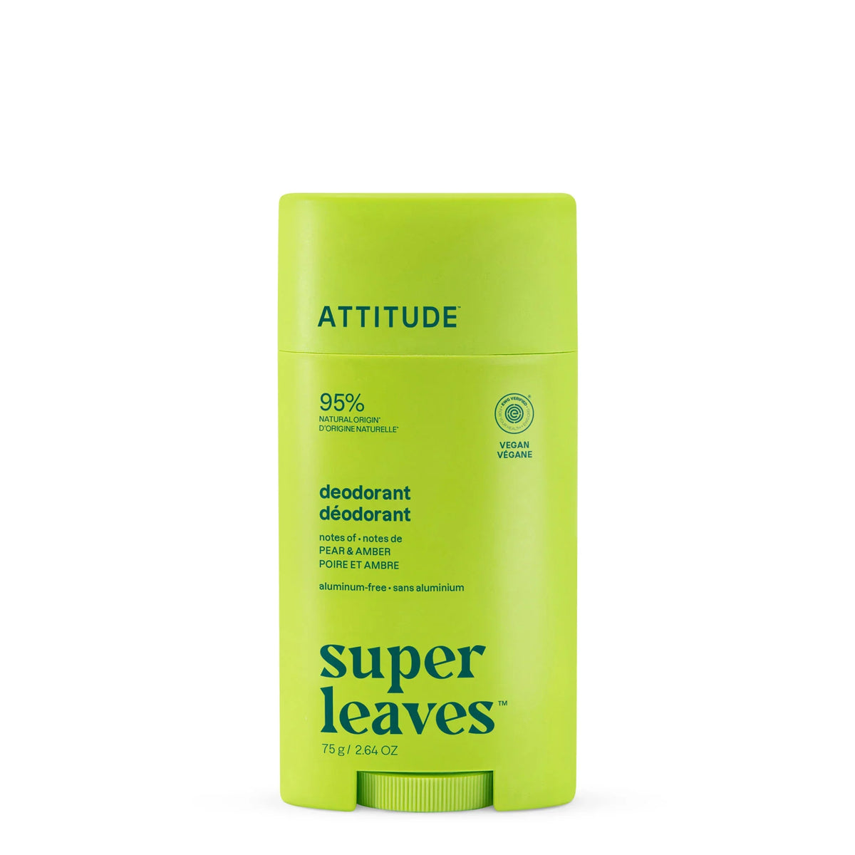 Deodorant - Aluminum-free Pear & Amber-2.64 Oz.