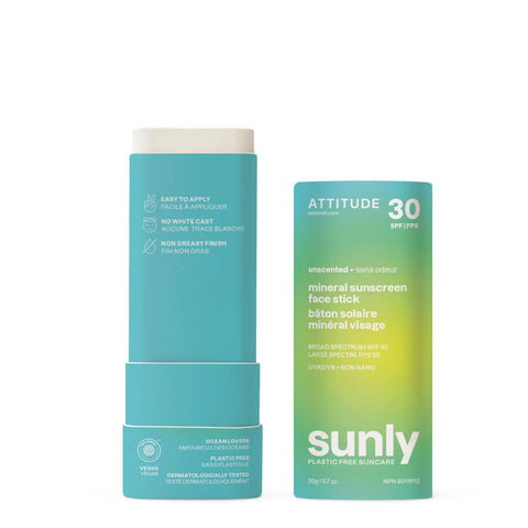 Mineral Sunscreen Face Stick - Spf 30 Unscented-0.7 OZ