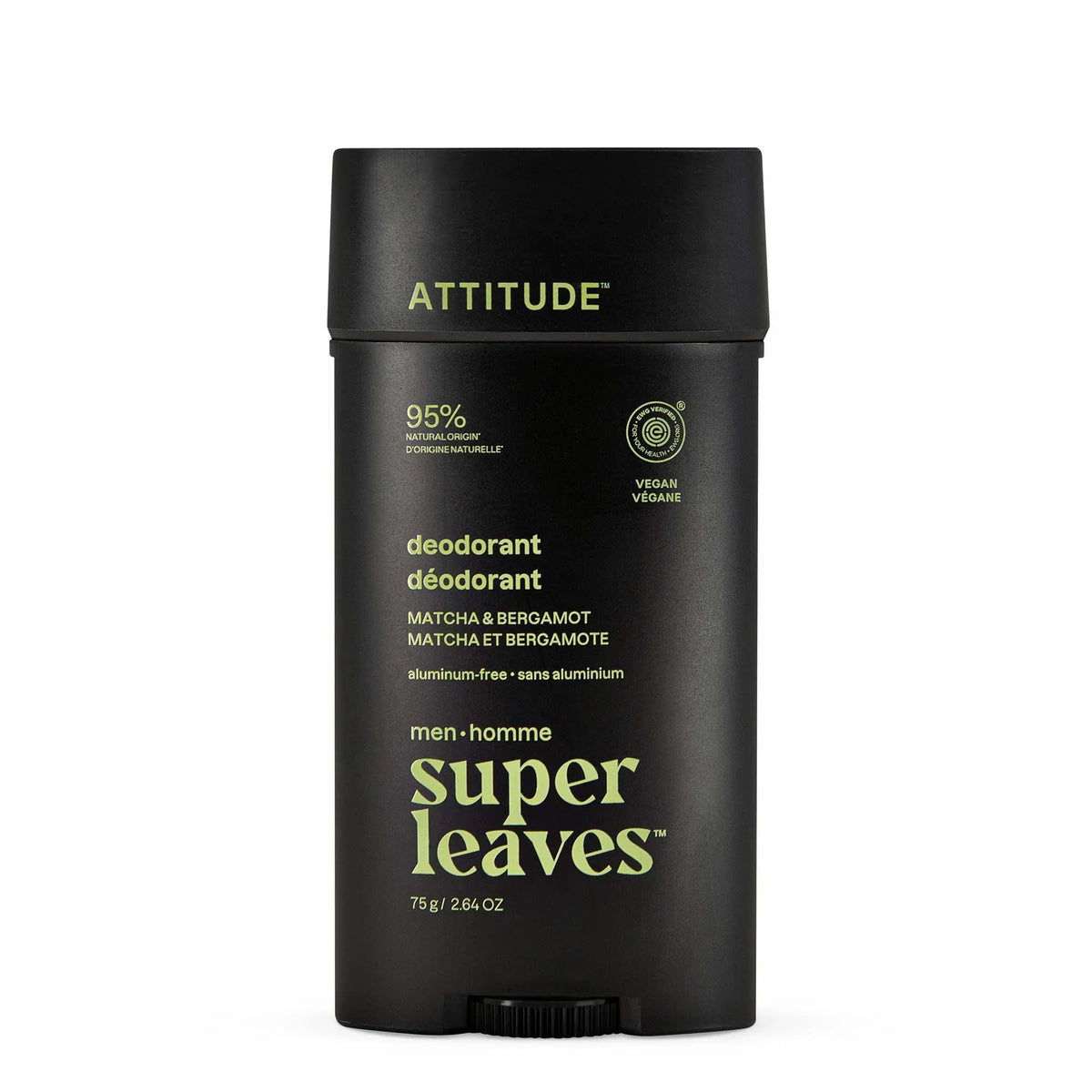Men Deodorant Matcha & Bergamot-2.64 Oz.