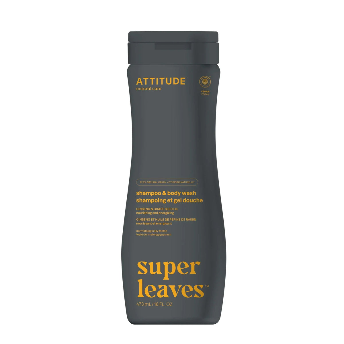 2-in-1 Nourishing Shampoo & Body Wash Ginseng & Grape Seed Oil-16 FL. OZ.