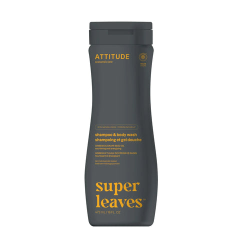 2-in-1 Nourishing Shampoo & Body Wash Ginseng & Grape Seed Oil-16 FL. OZ.