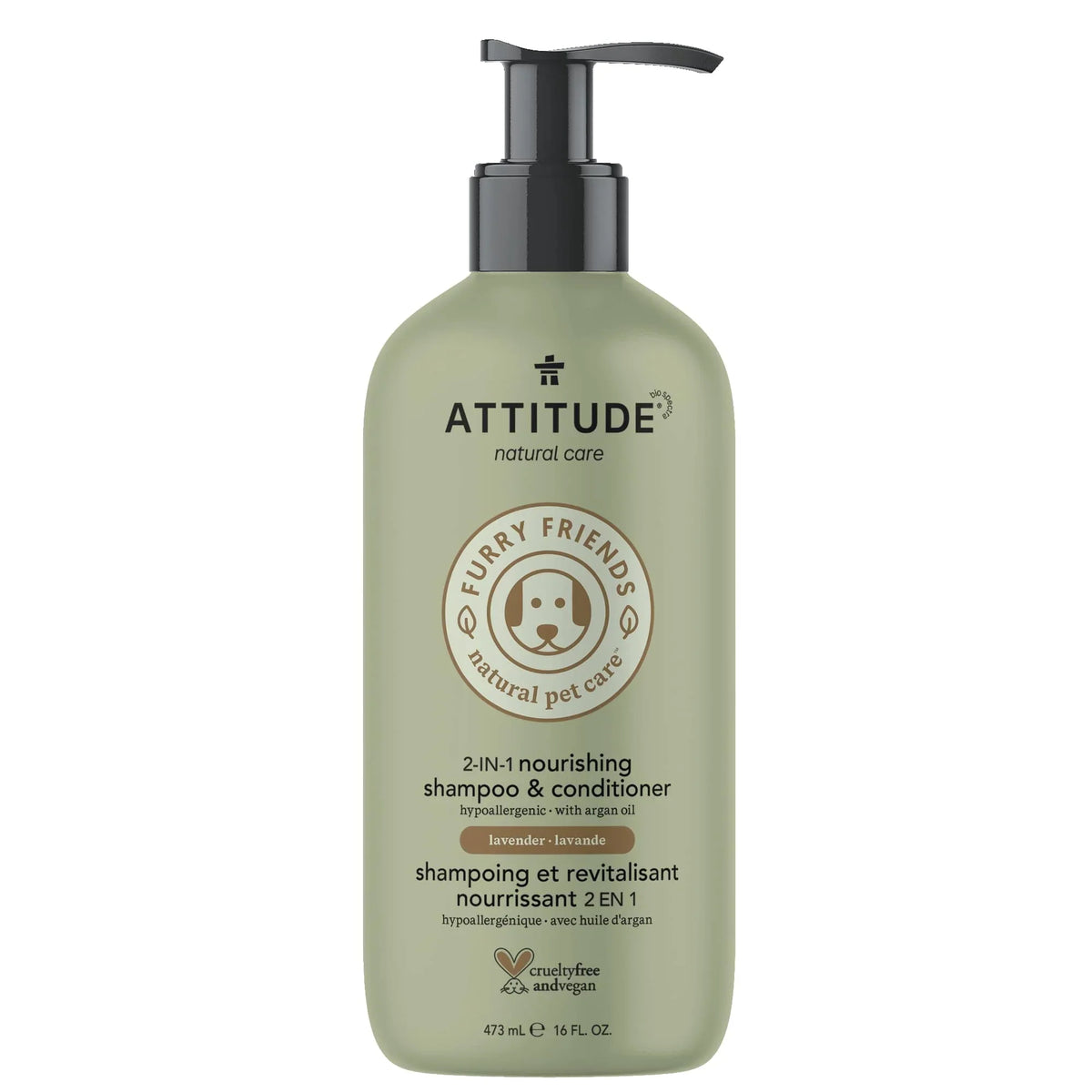 2-in-1 Pet Shampoo & Conditioner Lavender-16 FL. OZ.