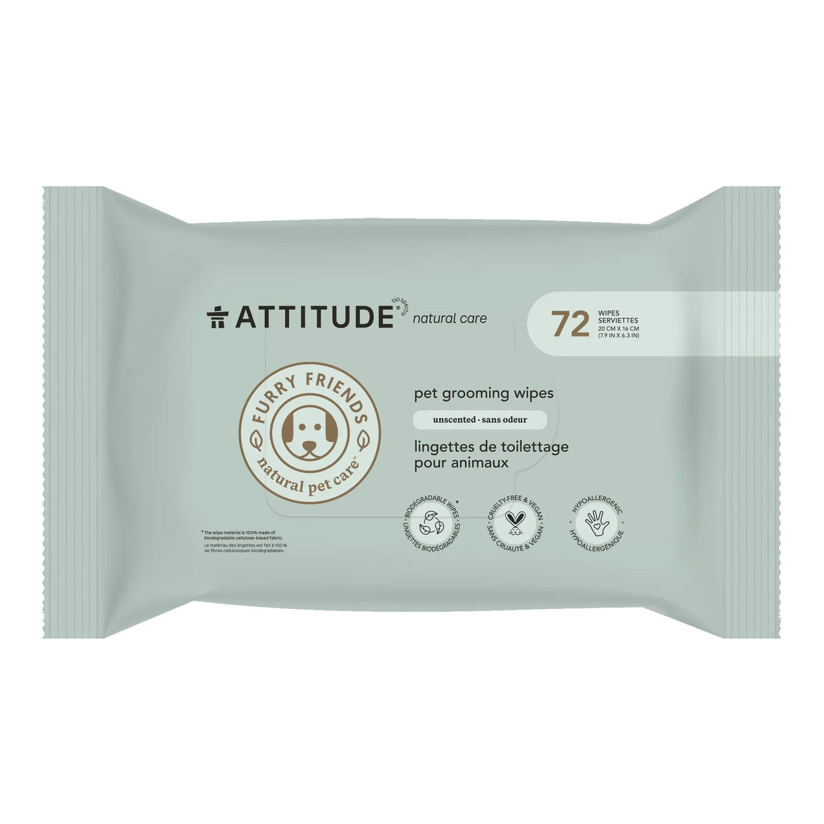 Pet Wipes Unscented-1 unit