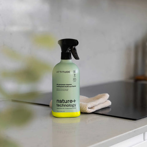 All Purpose Cleaner - Essential Oils Geranium & Lemongrass-Plastic - 26 FL. OZ.